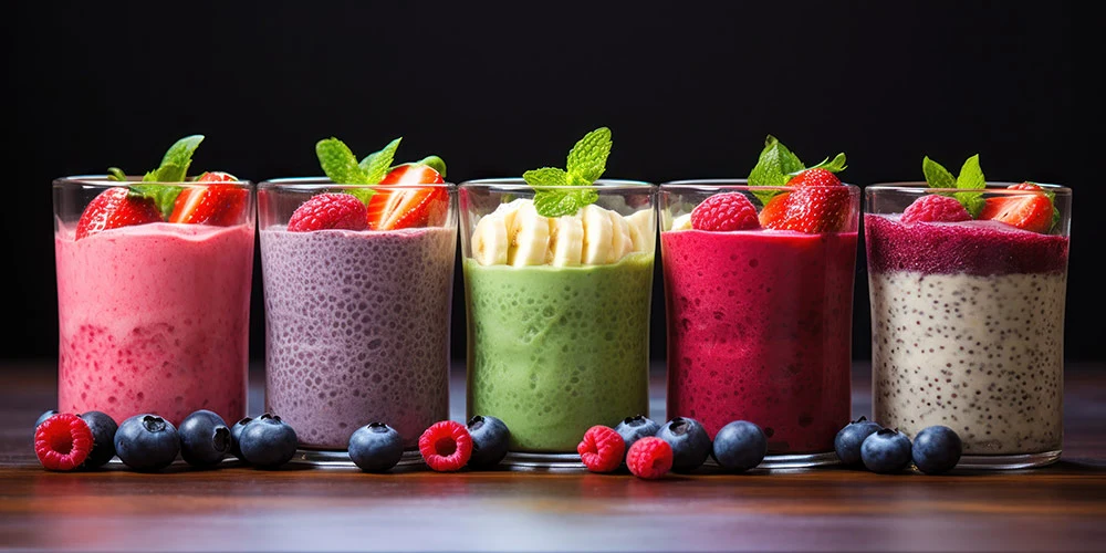 healthy smoothies and smoothie packs